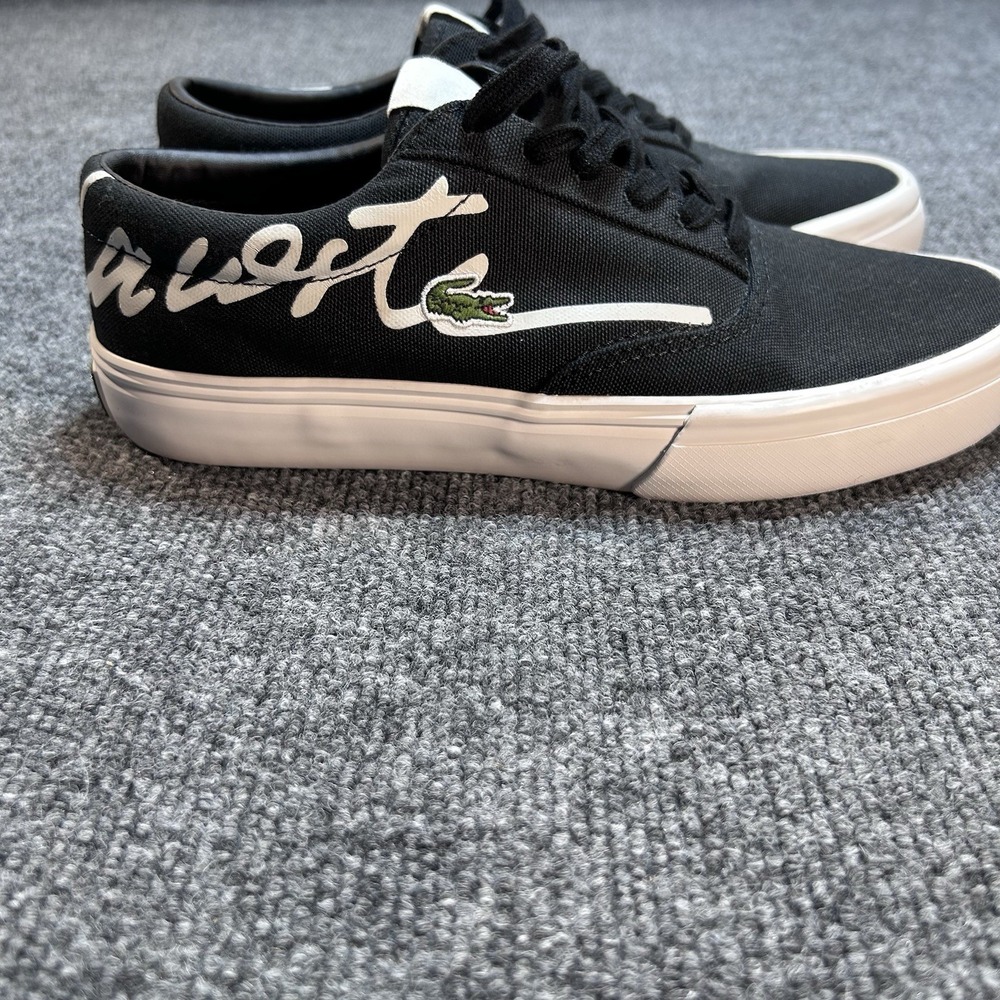 Lacoste Men's Jump-Serve-Lace-0121-2 Sneakers Low Top Black/Off White Size 7.5 - Picture 5 of 8